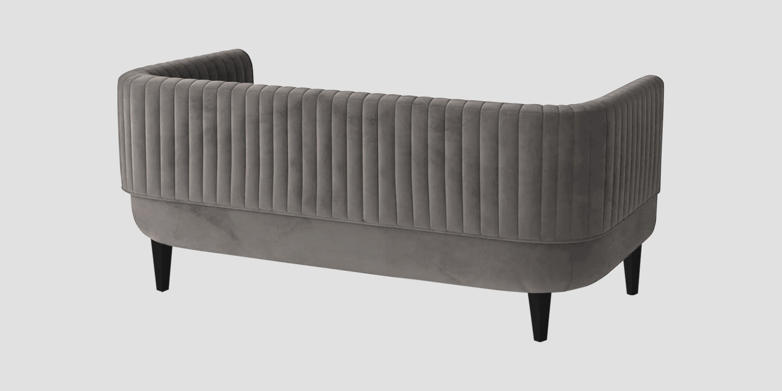 Jackson Waterproof Velvet 2 Seater Sofa In Neutral Grey Colour