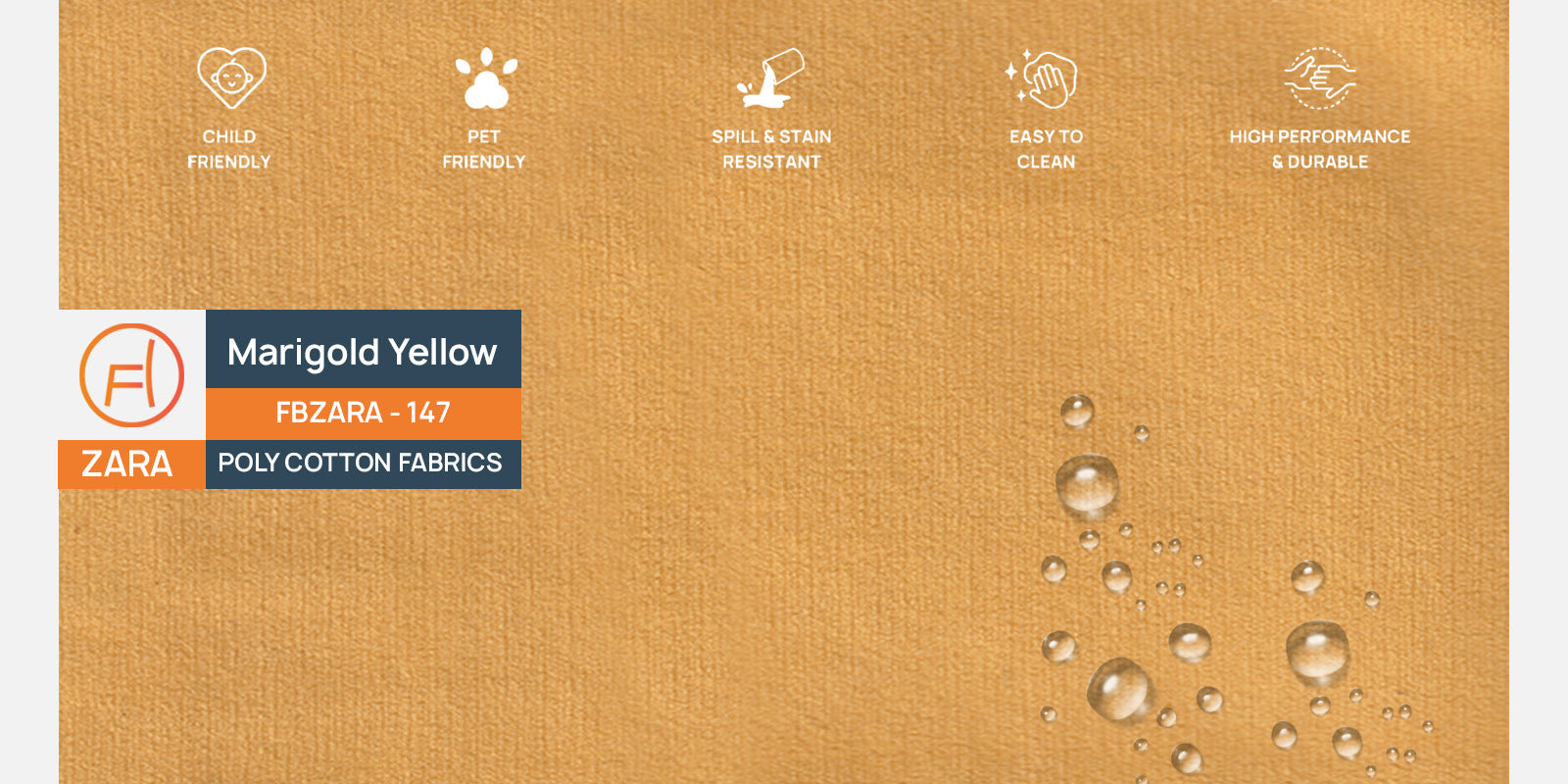 Jackson Waterproof Velvet 2 Seater Sofa In Marigold Yellow Colour