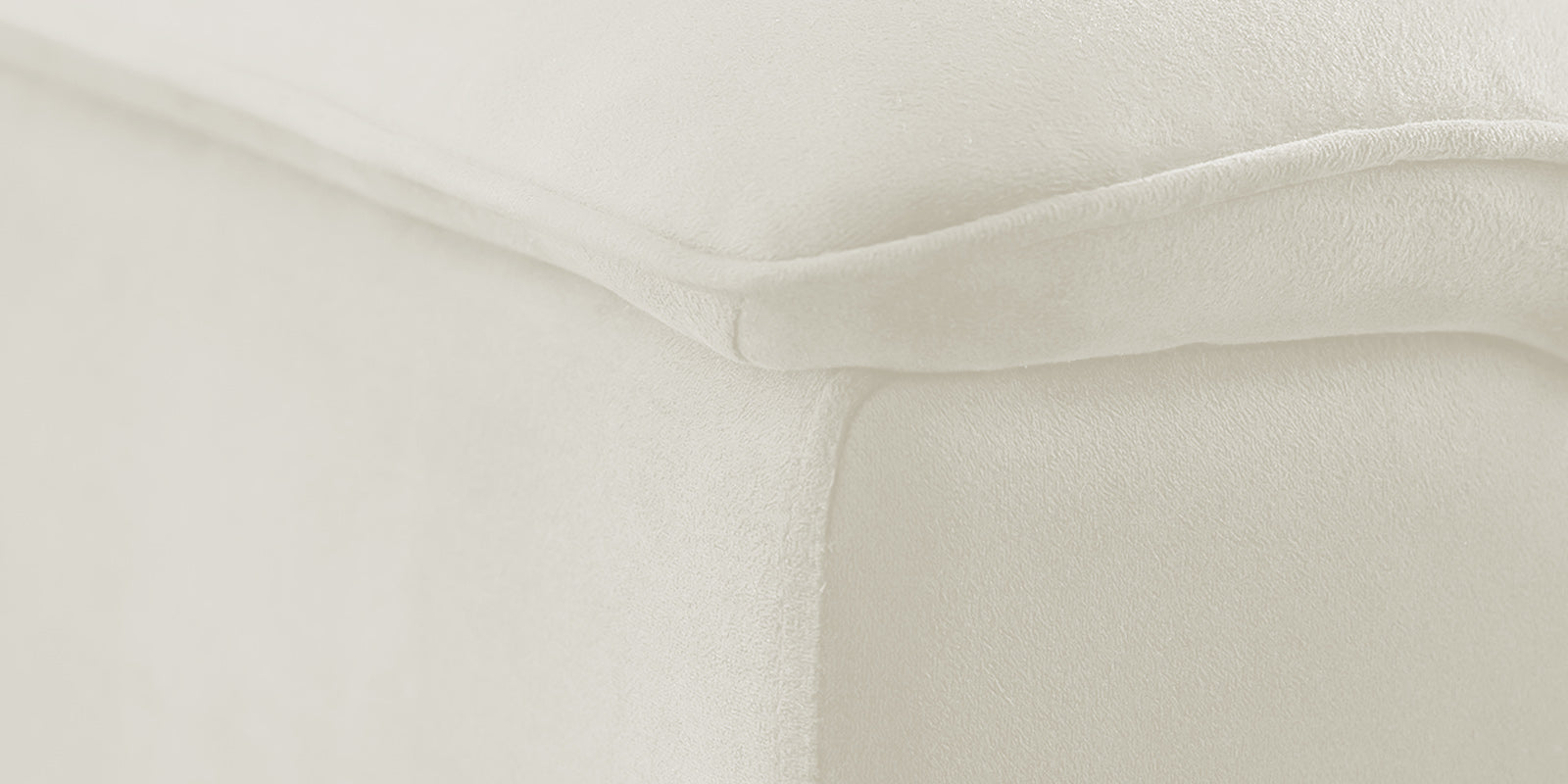 Ocean Velvet 2 Seater Sofa In Warm White Colour