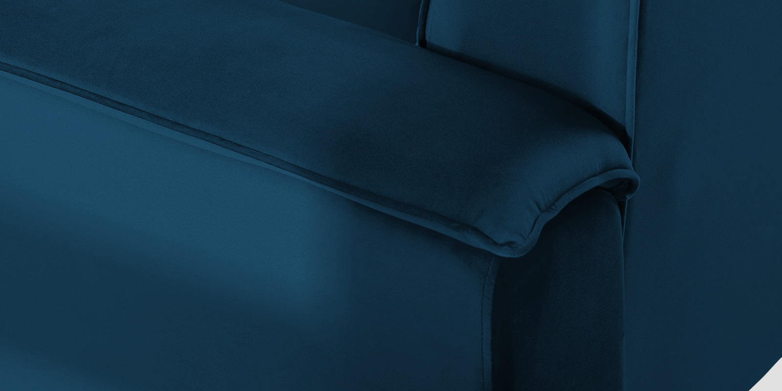 Ocean Velvet 2 Seater Sofa In Azure Blue Colour