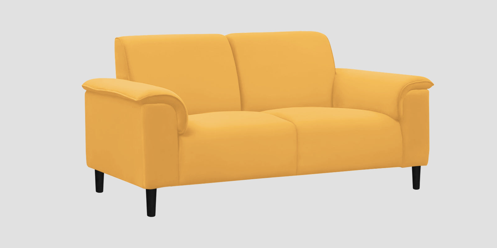 Ocean Velvet 2 Seater Sofa In Turmeric Yellow Colour