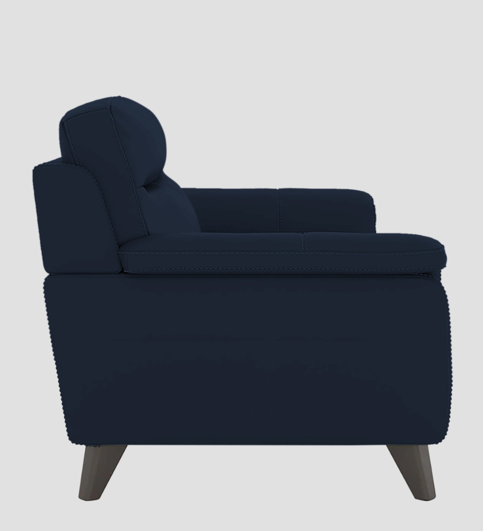 Omton Leatherette 1 Seater Sofa In Berry Blue Colour