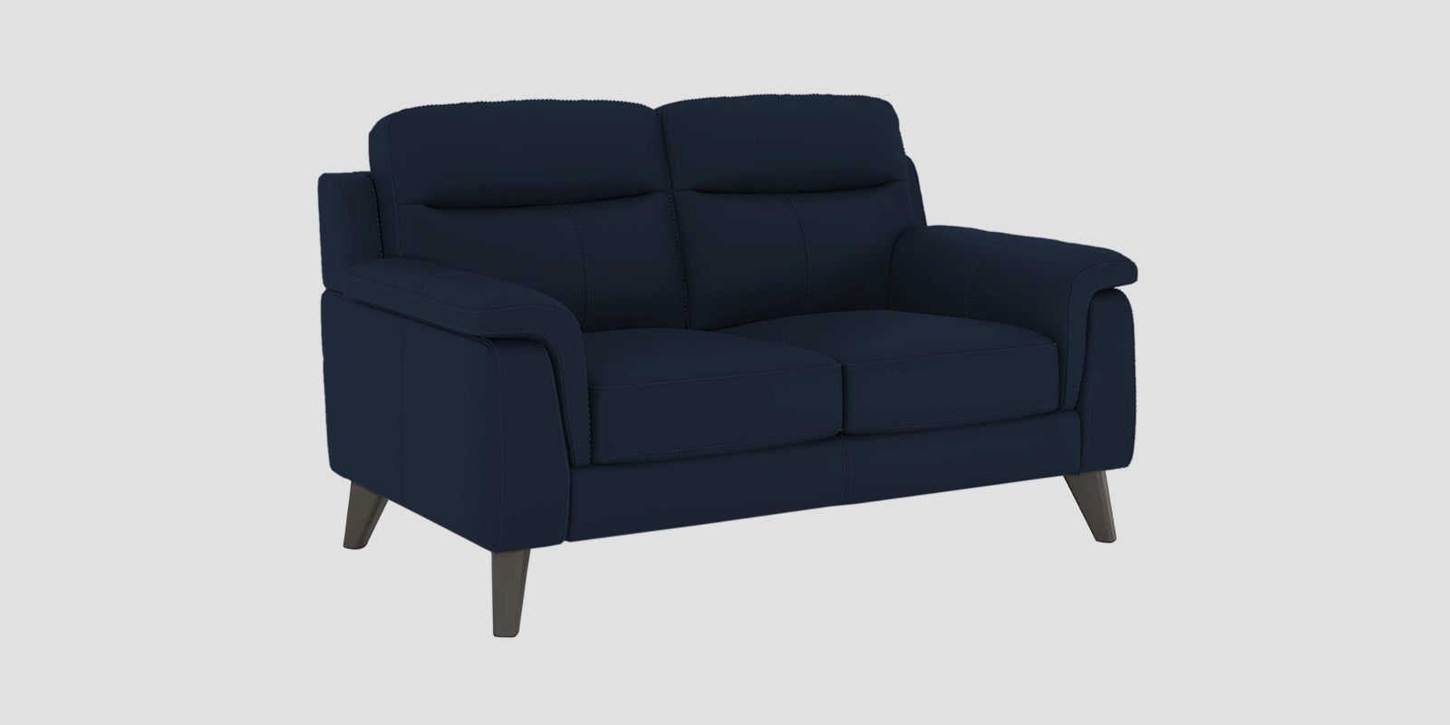Omton Leatherette 2 Seater Sofa In Berry Blue Colour