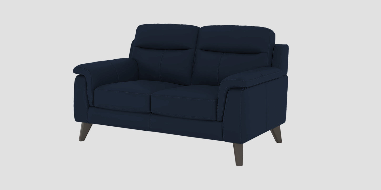 Omton Leatherette 2 Seater Sofa In Berry Blue Colour