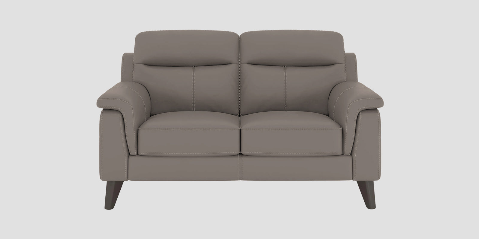 Omton Leatherette 2 Seater Sofa In Steel Grey Colour