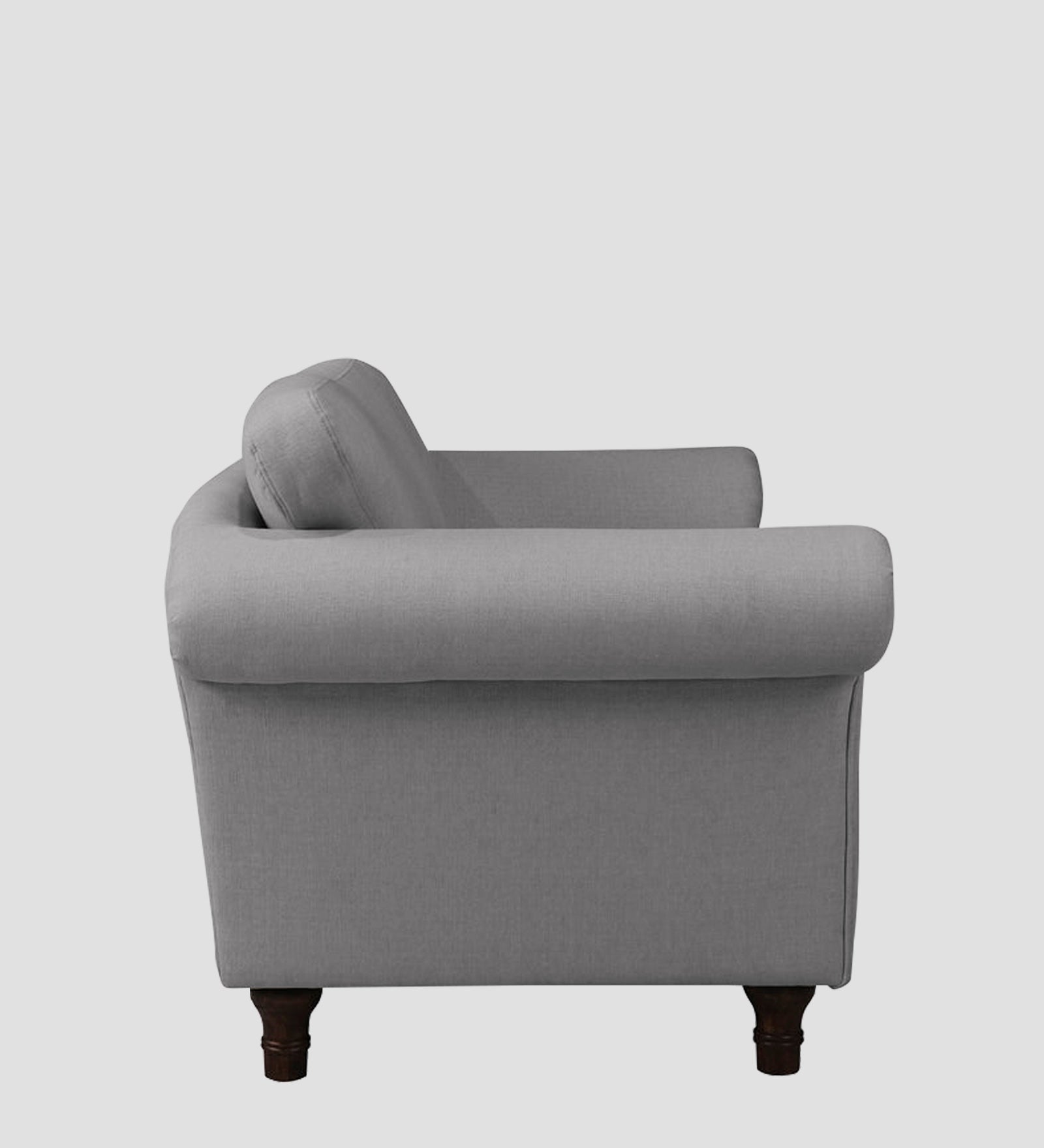 Rana Fabric 1 Seater Sofa In Dim Grey Colour