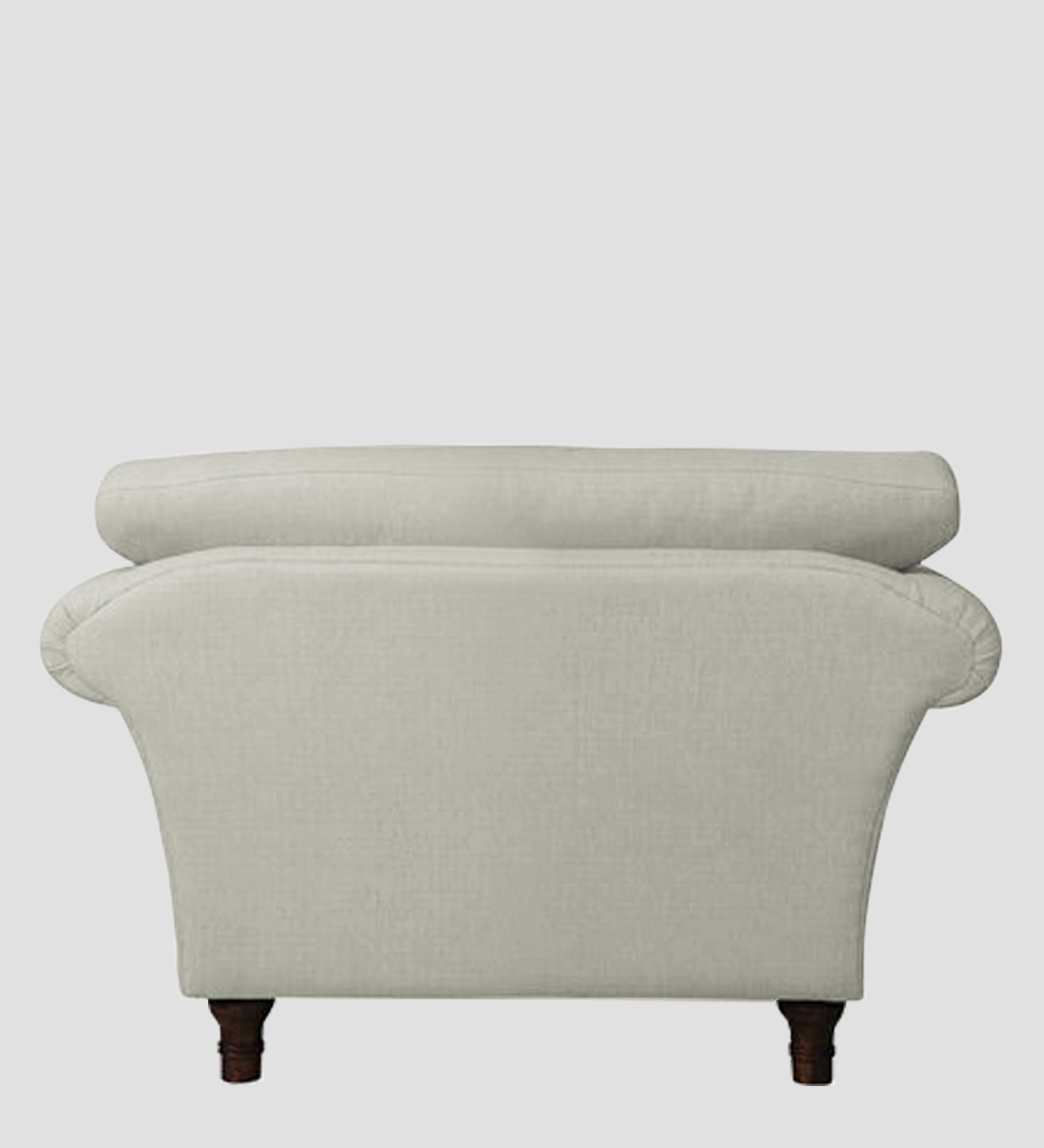 Rana Fabric 1 Seater Sofa In Pearl White Colour