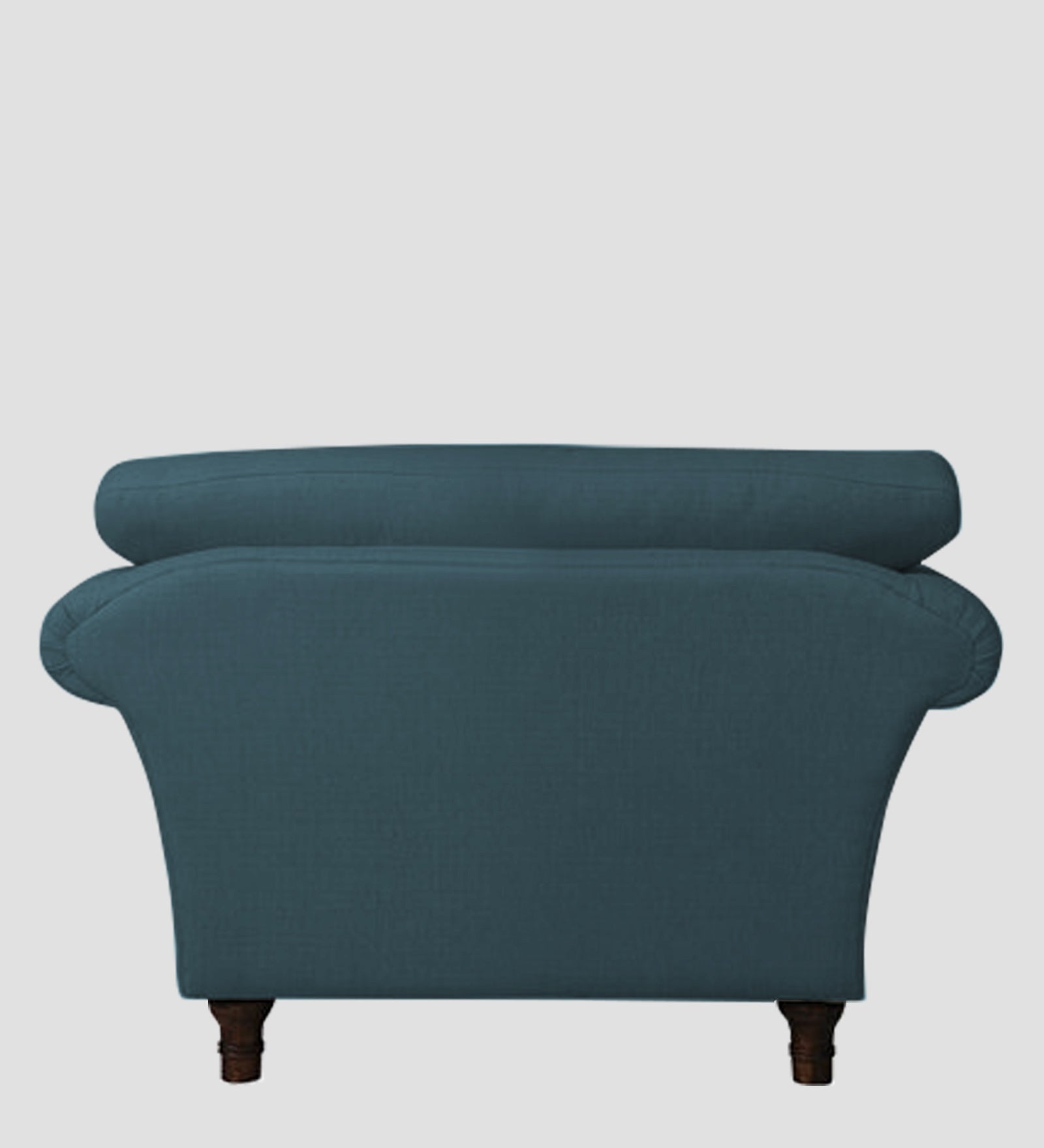 Rana Fabric 1 Seater Sofa In Sea Blue Colour