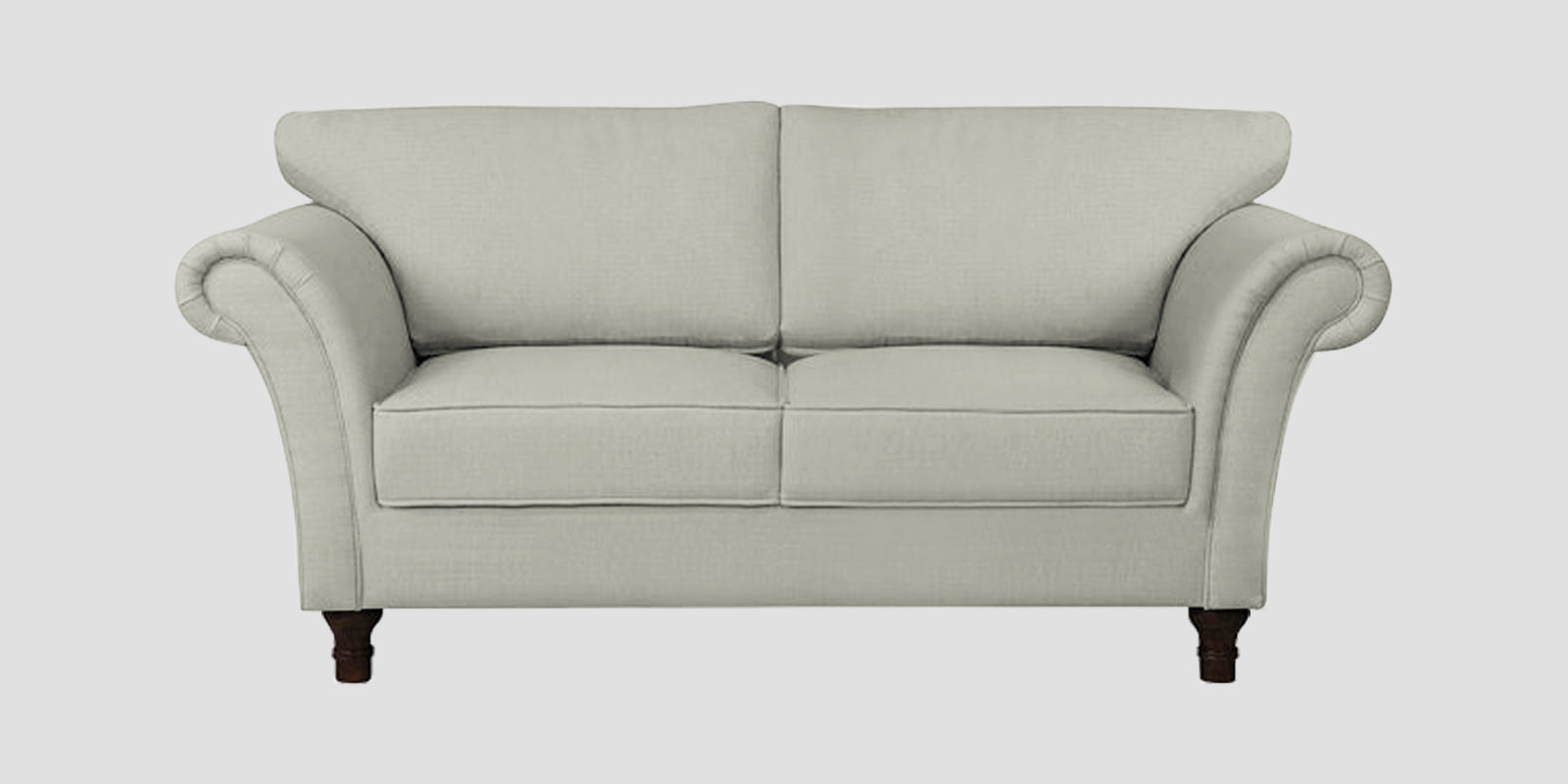 Rana Fabric 2 Seater Sofa In Pearl White Colour