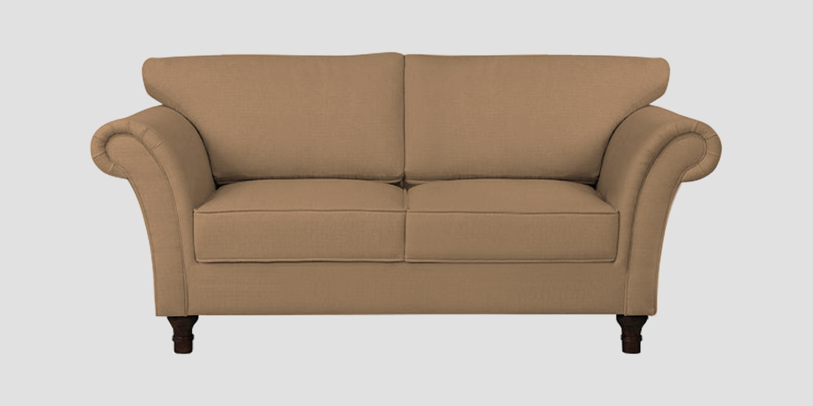 Rana Fabric 2 Seater Sofa In Copper Brown Colour
