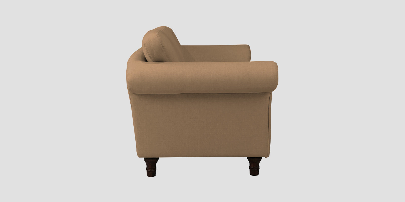Rana Fabric 2 Seater Sofa In Copper Brown Colour