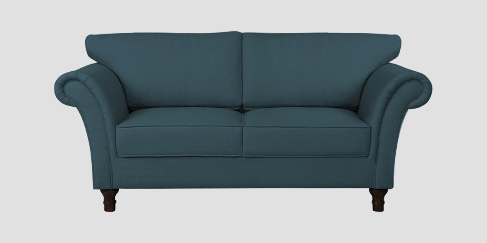 Rana Fabric 2 Seater Sofa In Sea Blue Colour