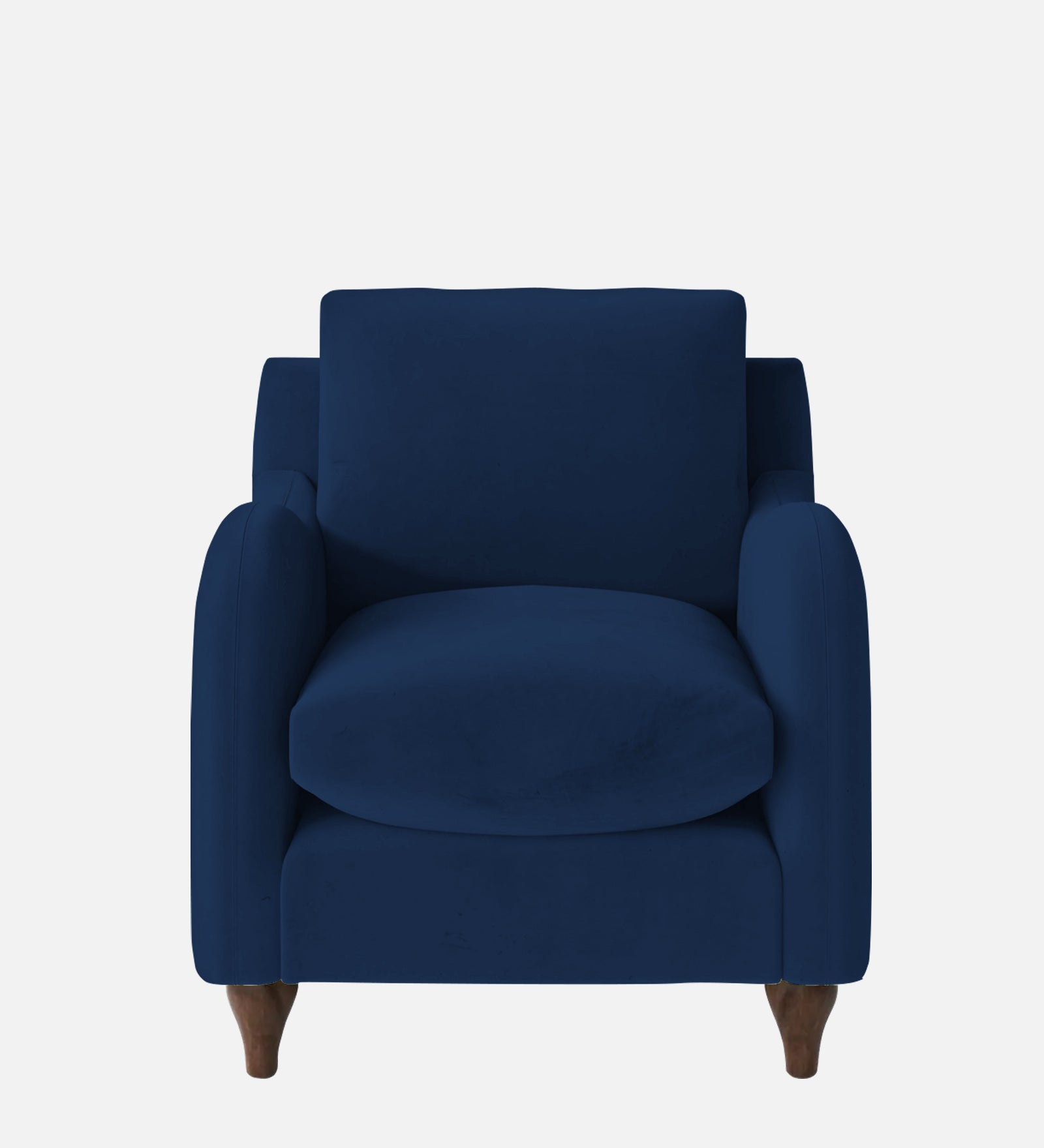 Sally Velvet 1 Seater Sofa In Imperial Blue Colour
