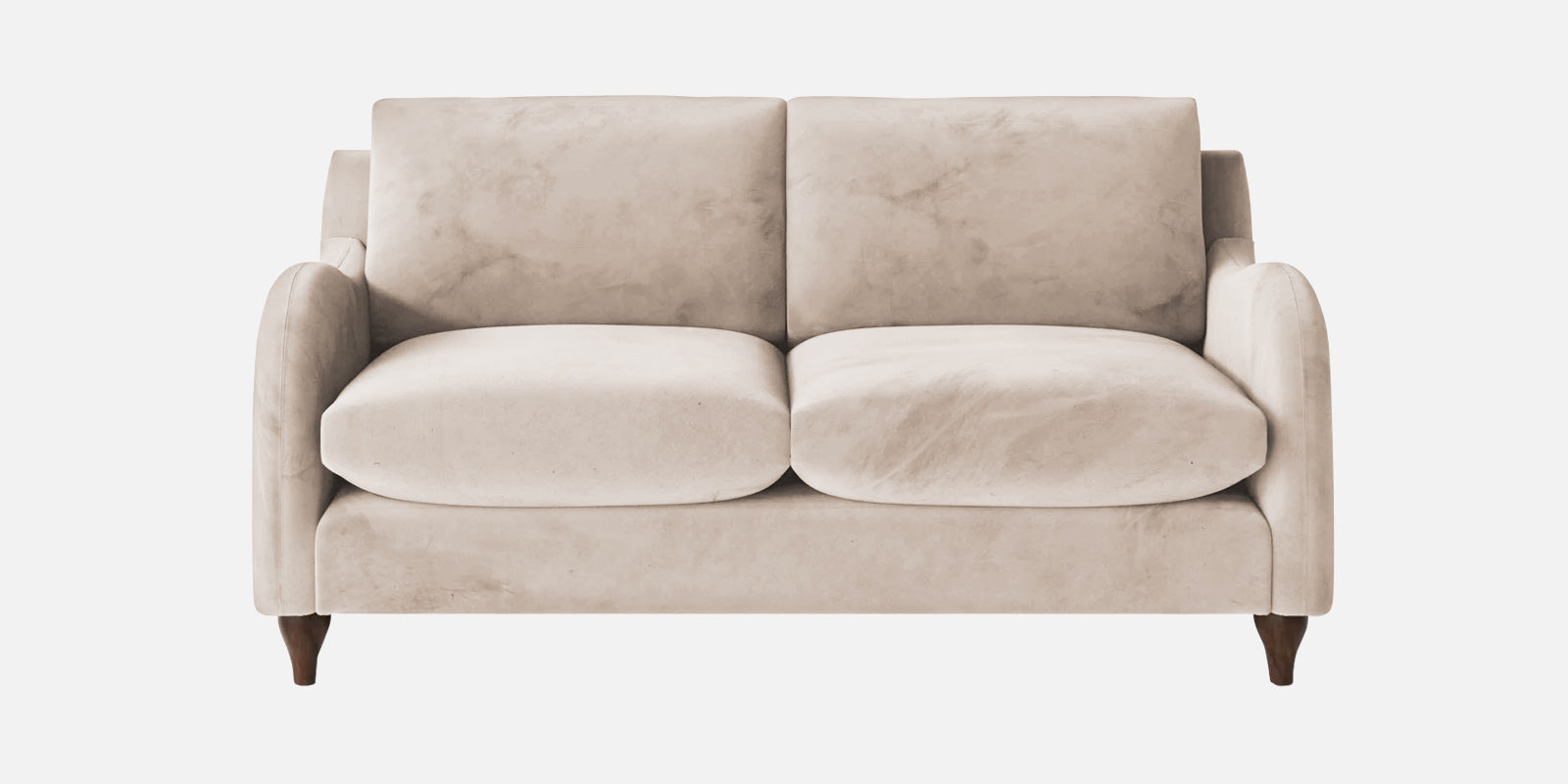 Sally Velvet 2 Seater Sofa In Camel Beige Colour
