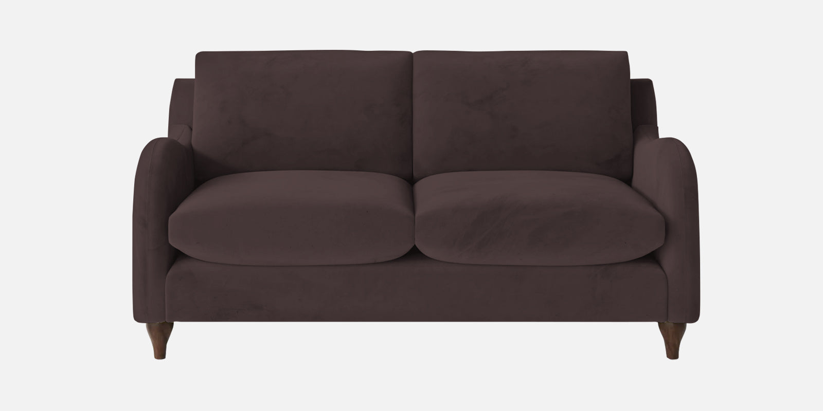Sally Velvet 2 Seater Sofa In Mocha Brown Colour