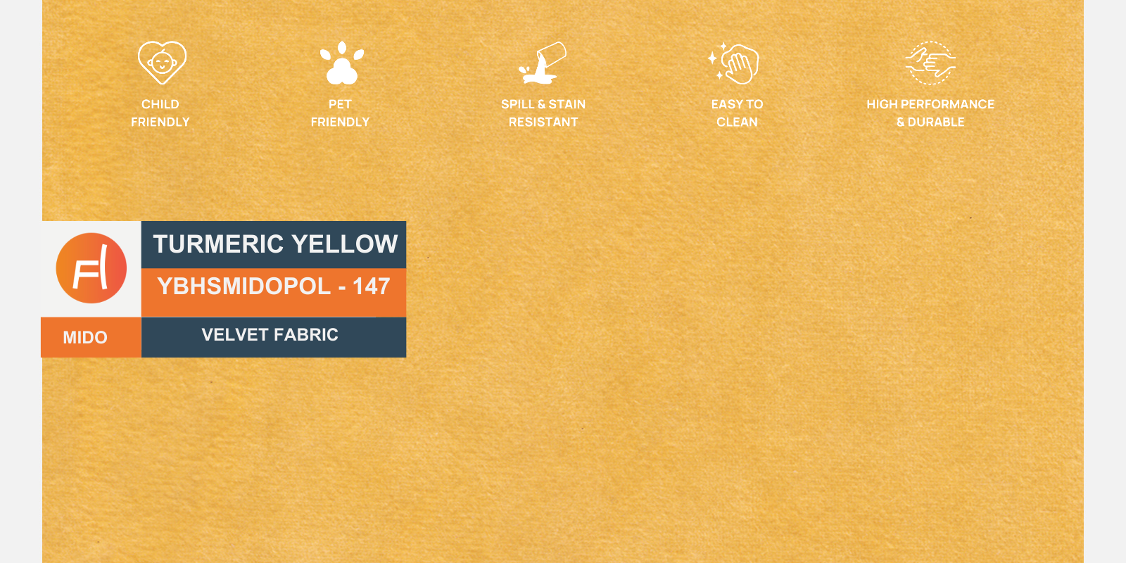 Sally Velvet 2 Seater Sofa In Turmeric Yellow Colour