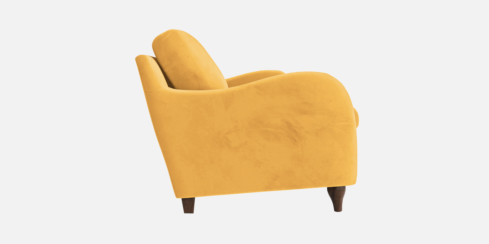Sally Velvet 2 Seater Sofa In Turmeric Yellow Colour