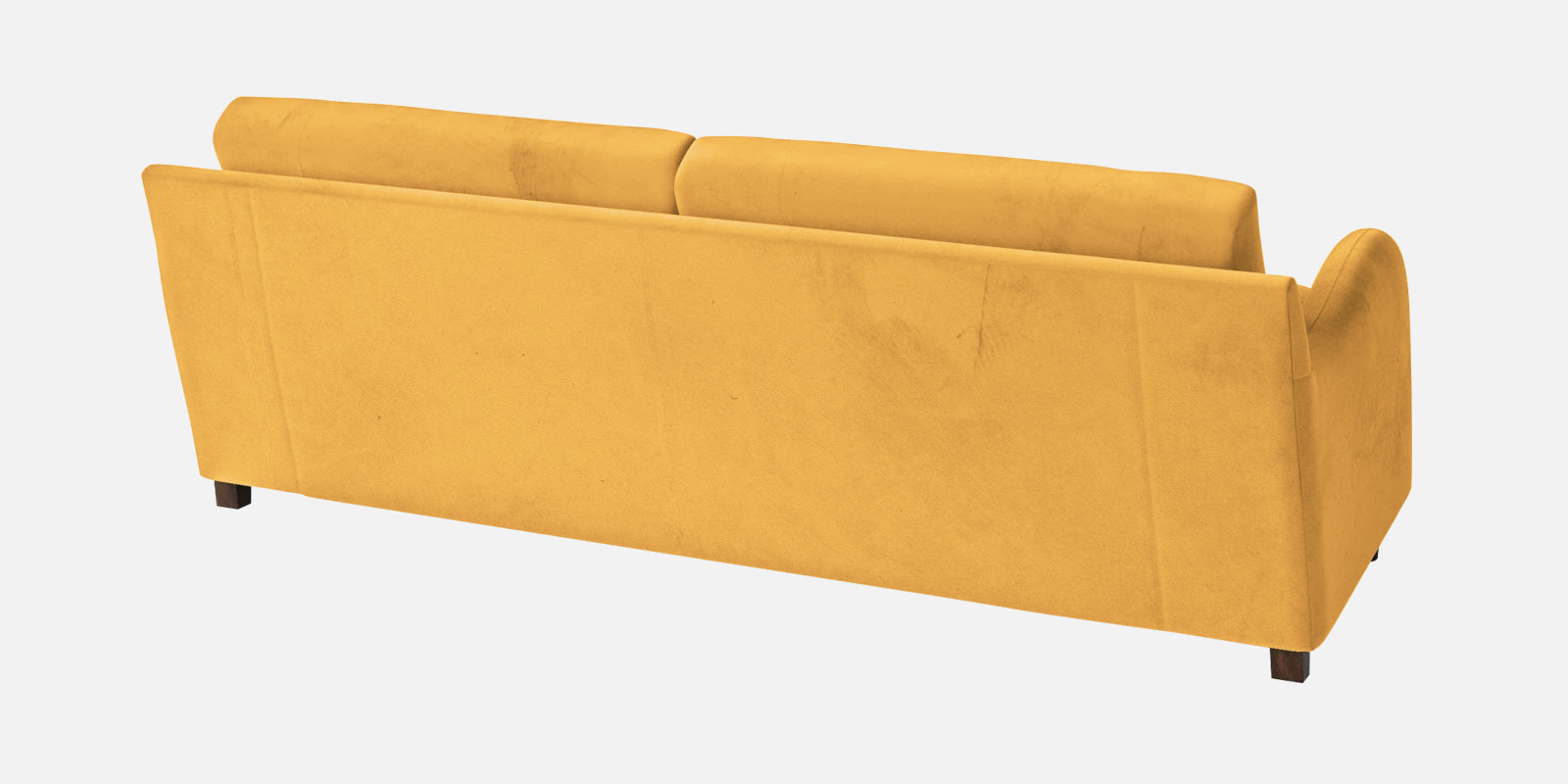 Sally Velvet 3 Seater Sofa In Turmeric Yellow Colour
