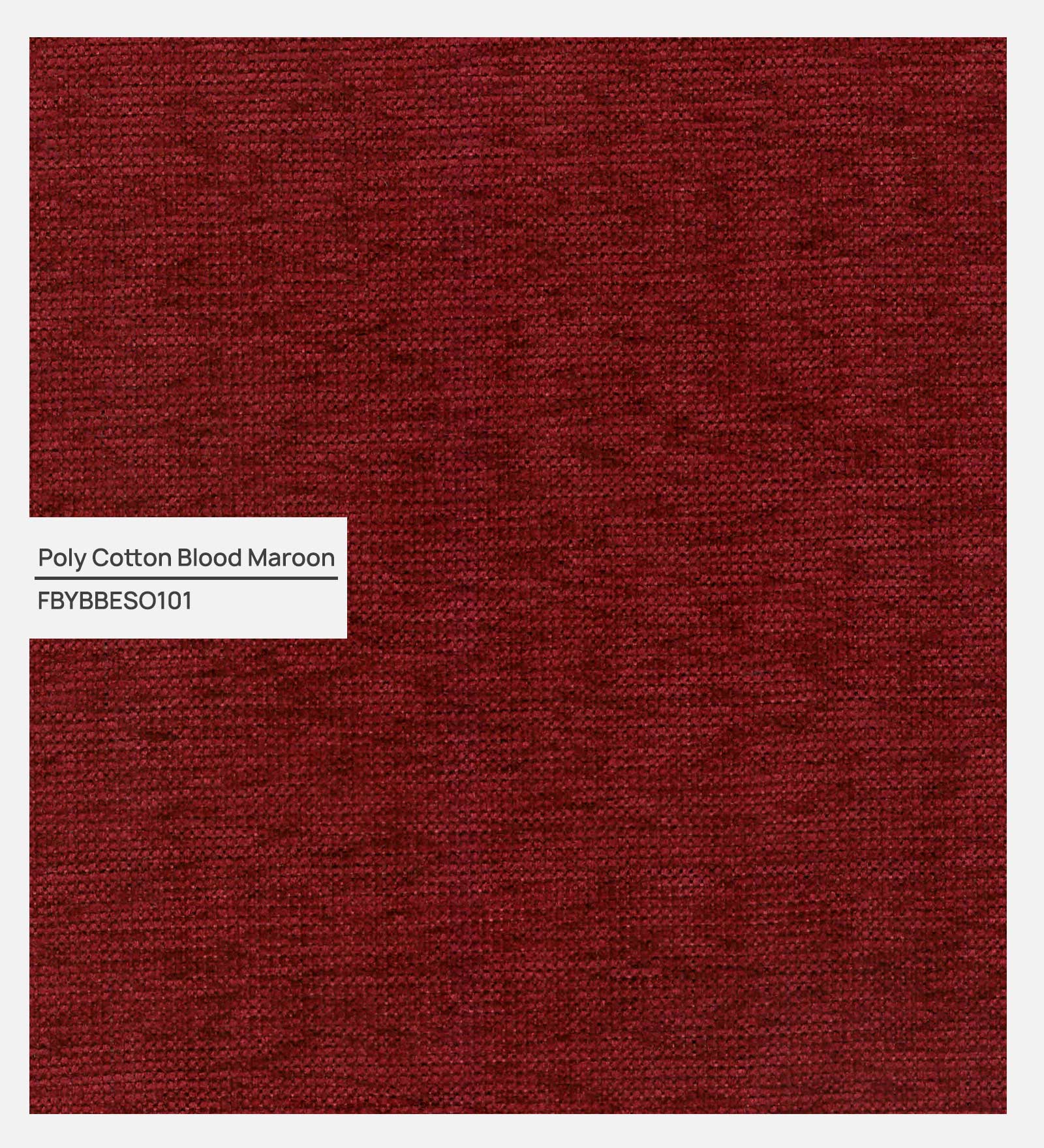Denmark Fabric 1 Seater Sofa In Blood Maroon Colour - Febonic Living