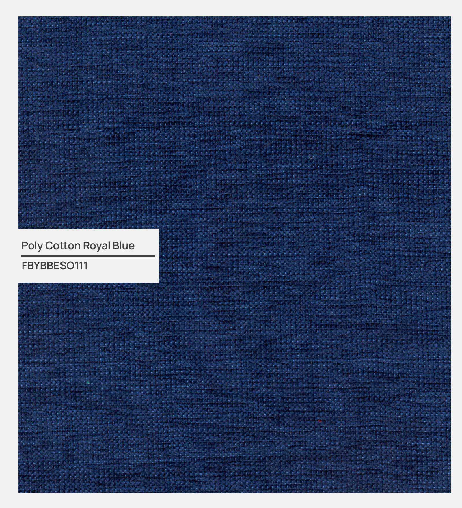 Nipul Fabric 1 Seater Sofa In Royal Blue Colour - Febonic Living