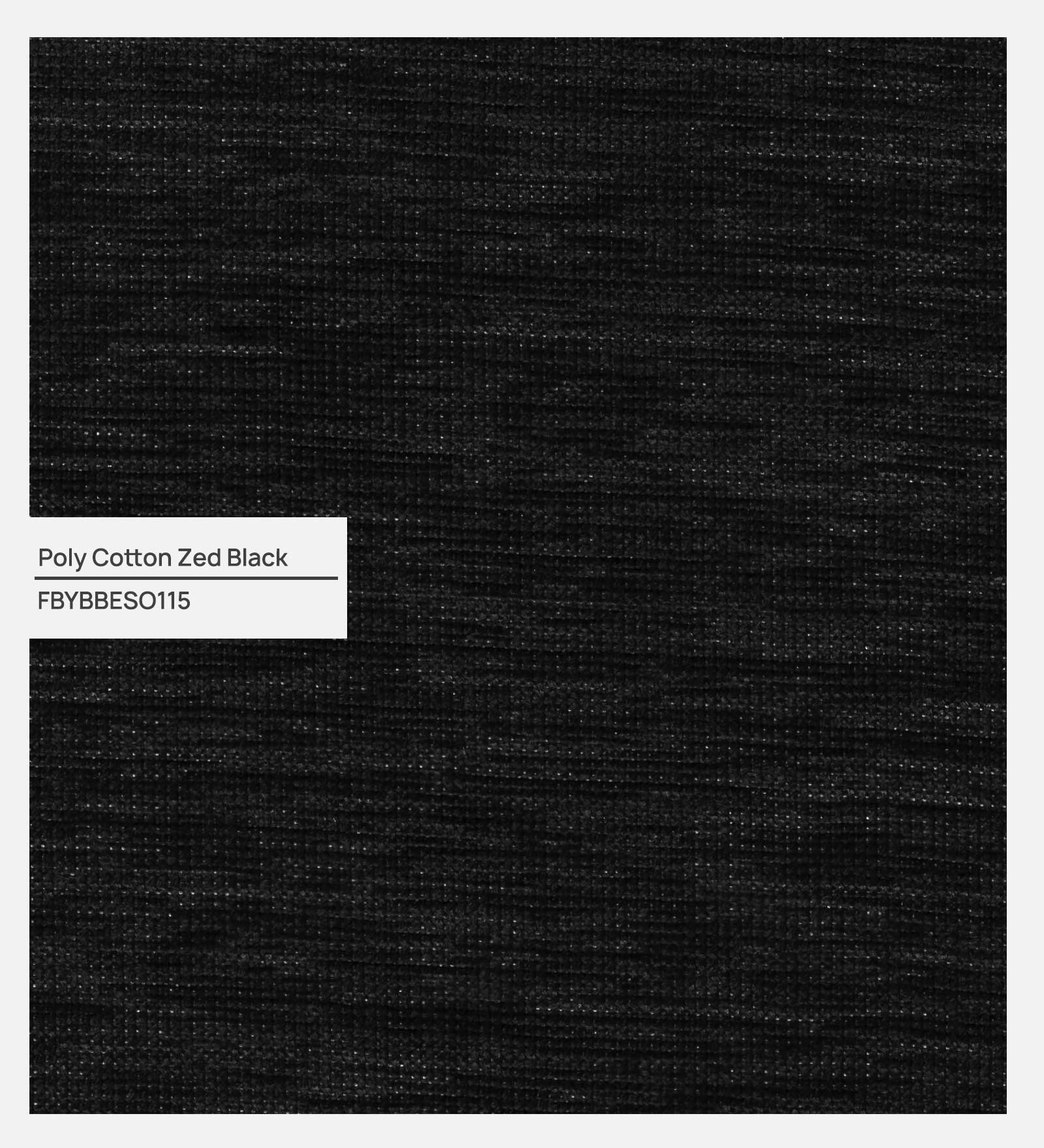 Balkan Fabric Ottoman In Zed Black Colour