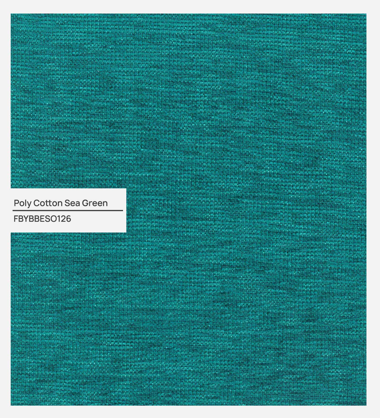 Louis Fabric LHS Chaise Lounger In Sea Green Colour - Febonic Living