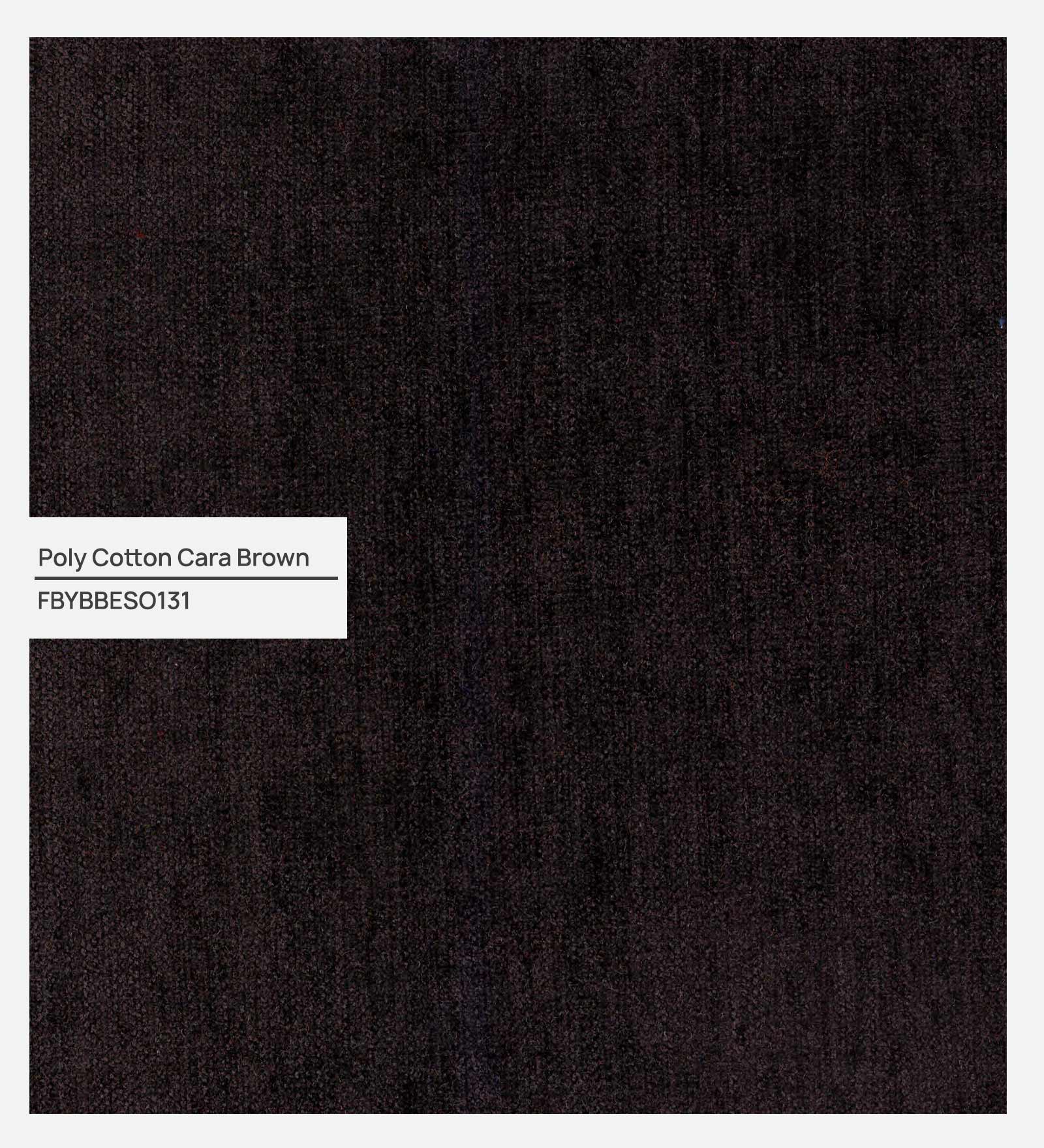 Balkan Fabric Pouffe In Cara Brown Colour - Febonic Living