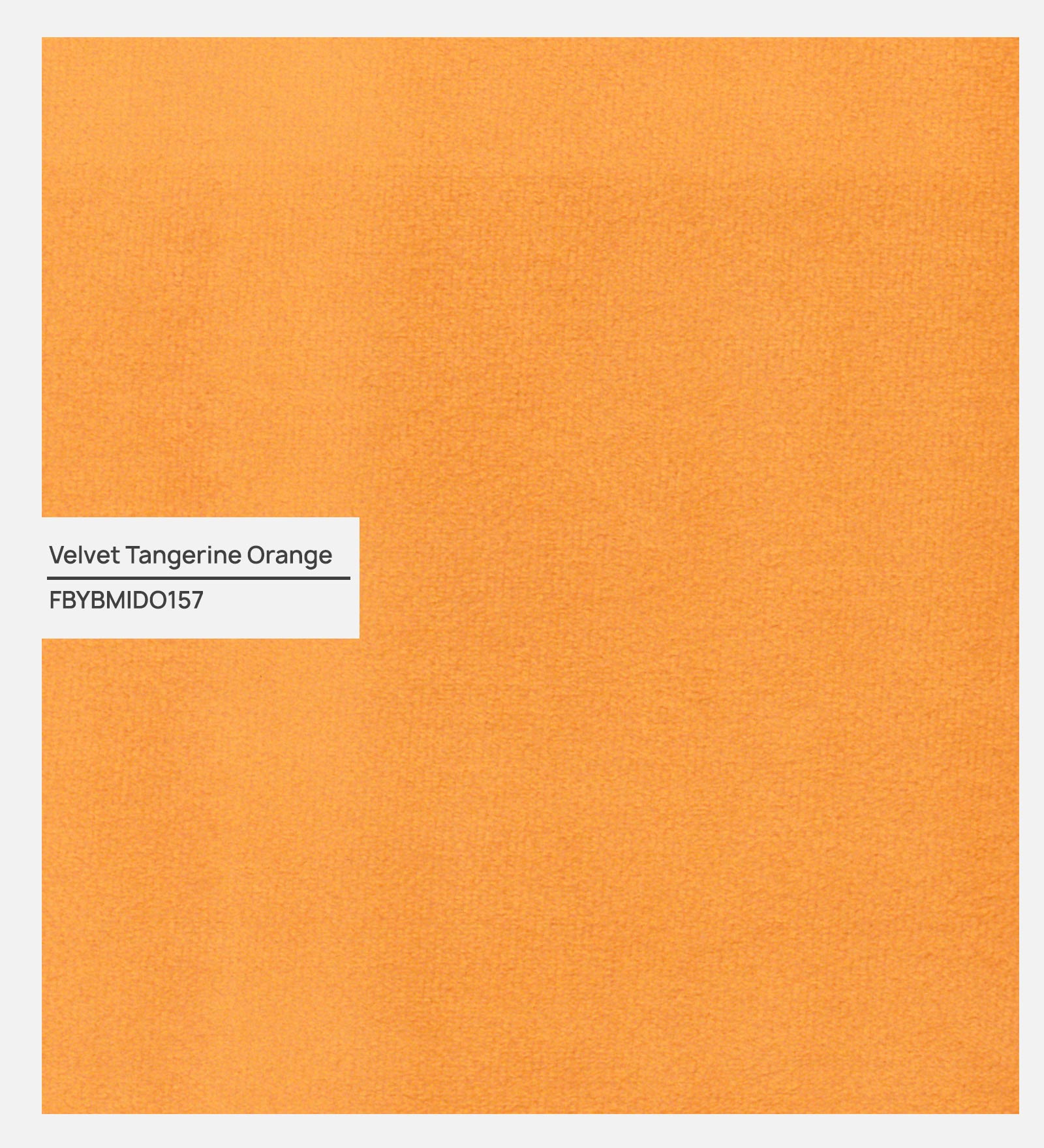 Motra Velvet 1 Seater Sofa in Tangerine orange Colour