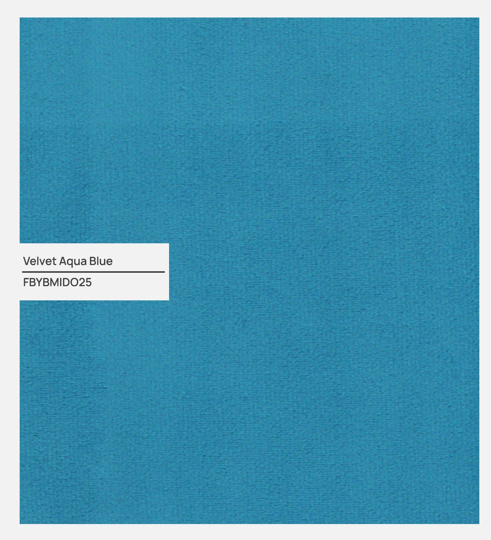 Jovi Velvet Single Size Bed In Aqua Blue Colour - Febonic Living