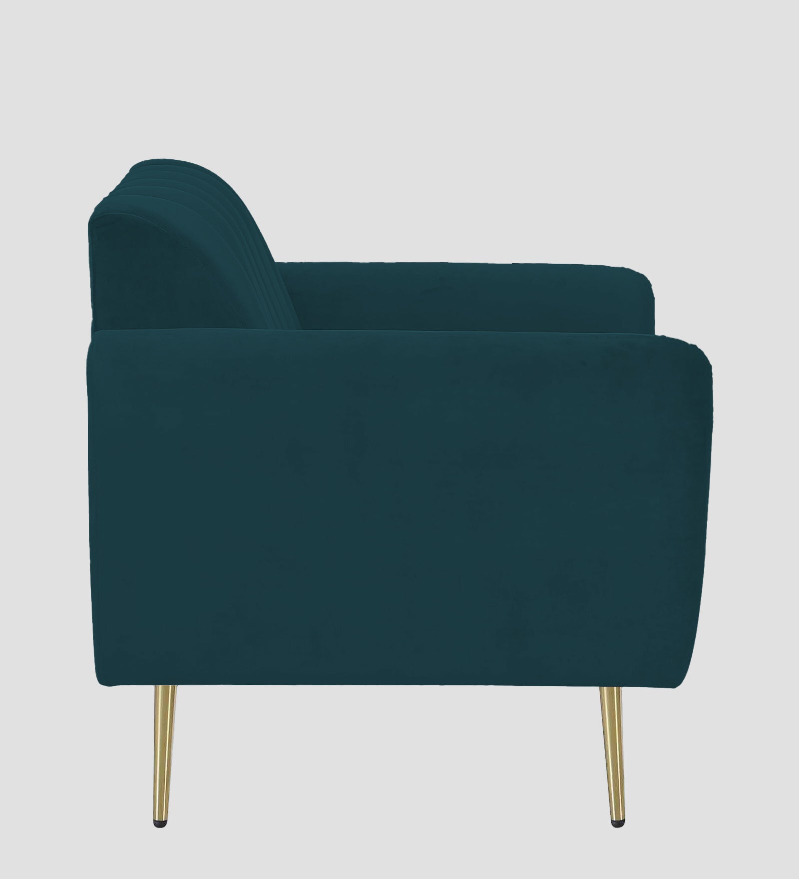 Fidel Velvet 1 Seater Sofa In Arabian Green Colour - Febonic Living