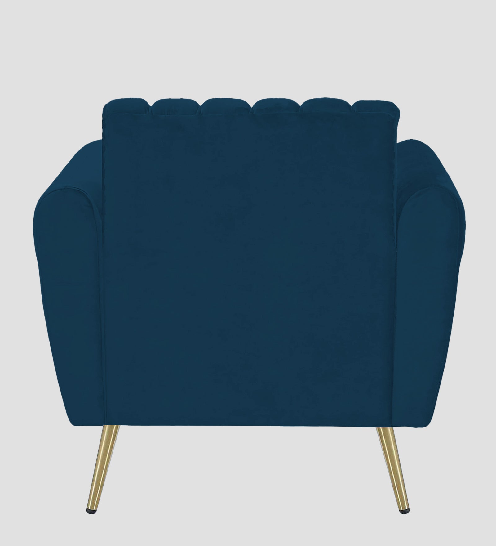 Fidel Velvet 1 Seater Sofa In Azure Blue Colour - Febonic Living