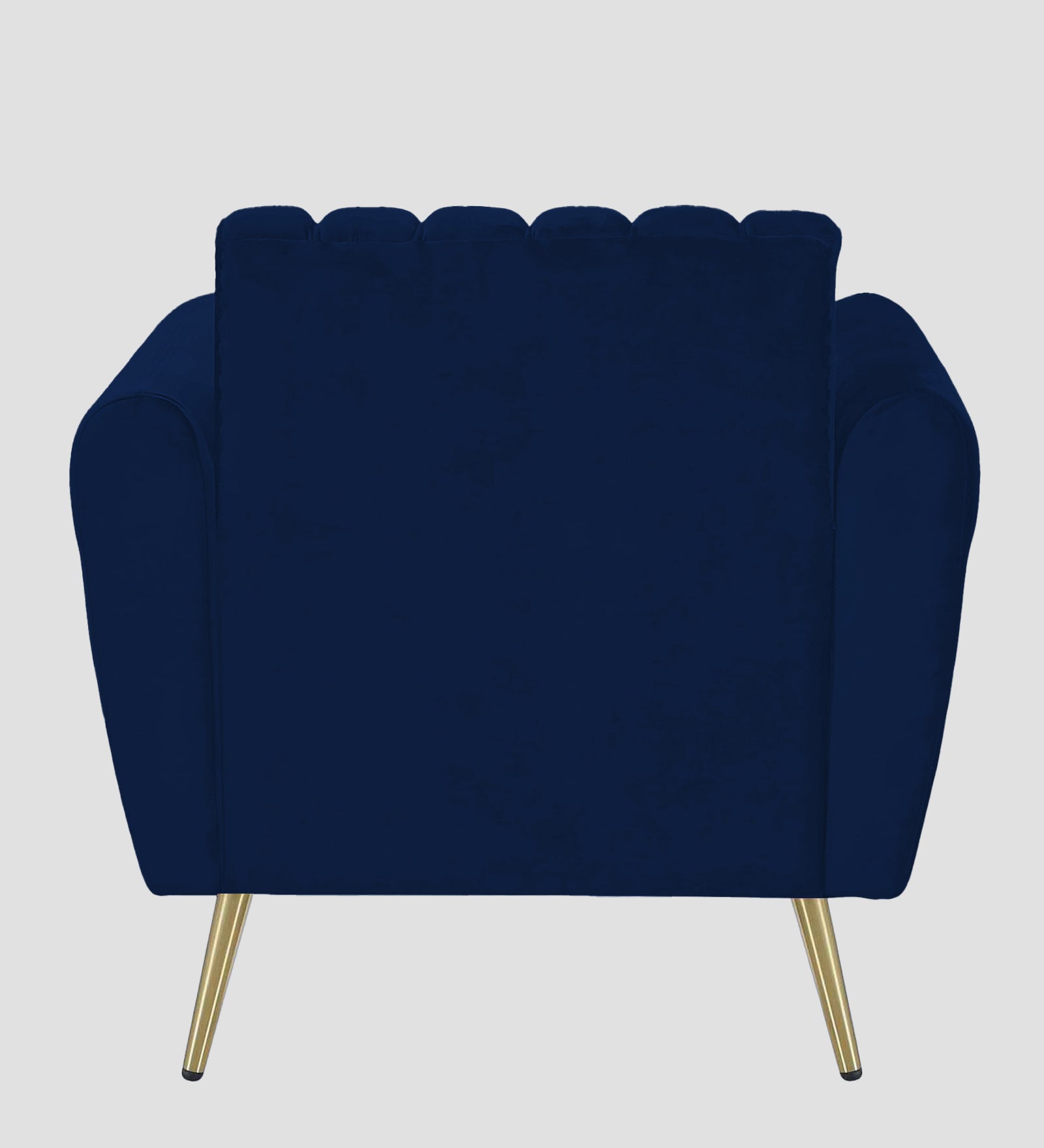 Fidel Velvet 1 Seater Sofa In Dark Blue Colour - Febonic Living