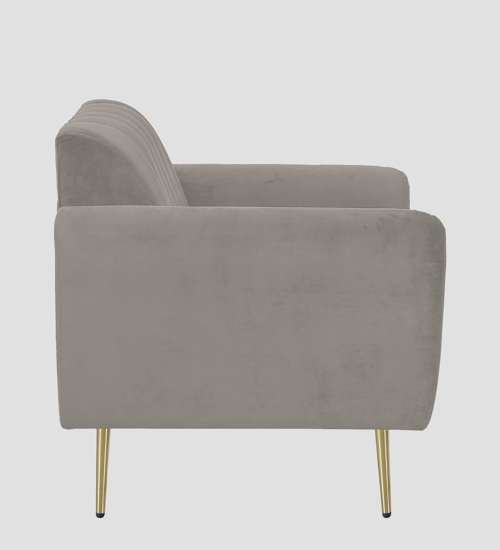 Fidel Velvet 1 Seater Sofa In Echo Grey Colour - Febonic Living
