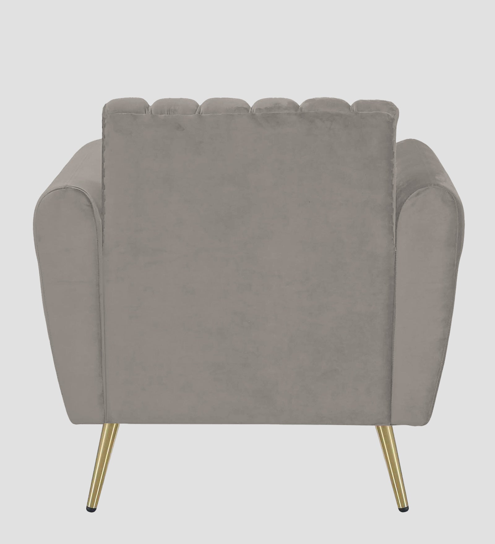 Fidel Velvet 1 Seater Sofa In Echo Grey Colour - Febonic Living