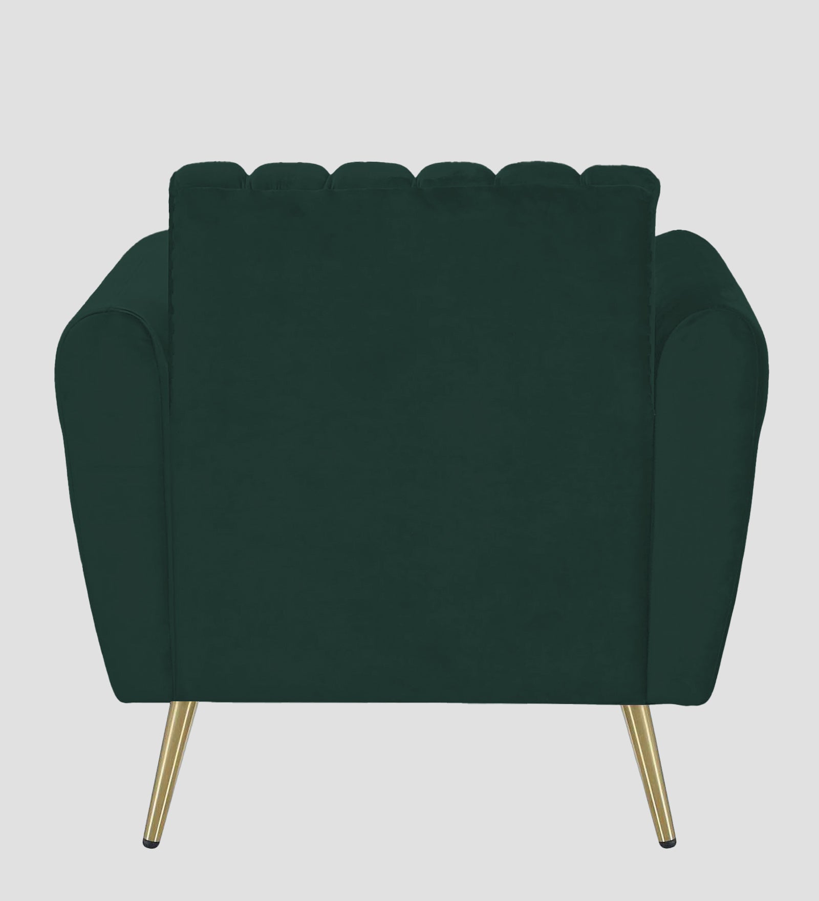 Fidel Velvet 1 Seater Sofa In Forest Green Colour - Febonic Living