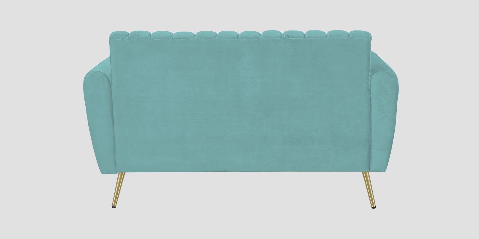 Fidel Velvet 2 Seater Sofa In Barmunda Aqua Colour - Febonic Living