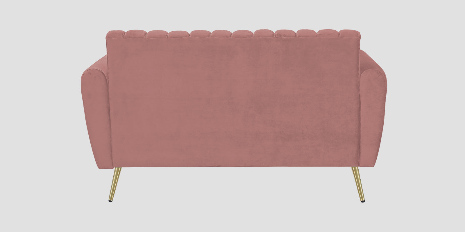 Fidel Velvet 2 Seater Sofa In Blush Pink Colour - Febonic Living