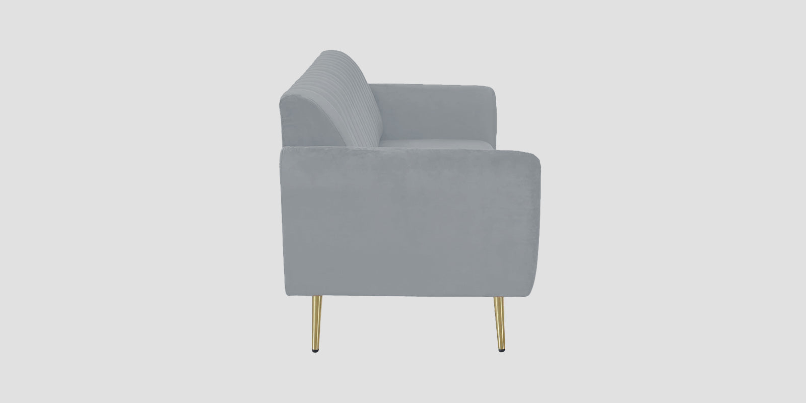 Fidel Velvet 2 Seater Sofa In Concrete Grey Colour - Febonic Living
