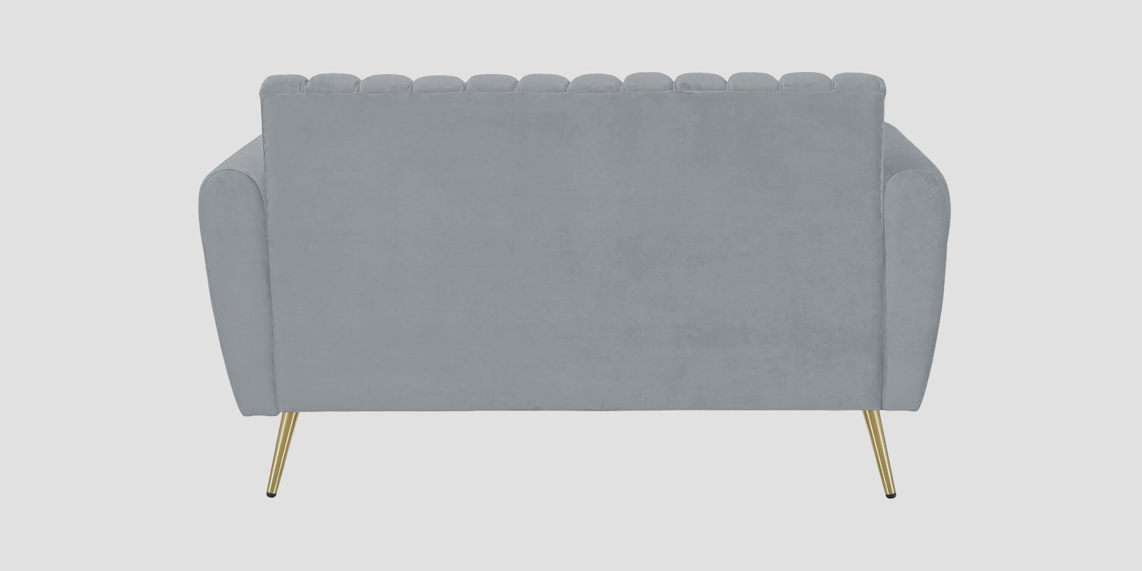 Fidel Velvet 2 Seater Sofa In Concrete Grey Colour - Febonic Living