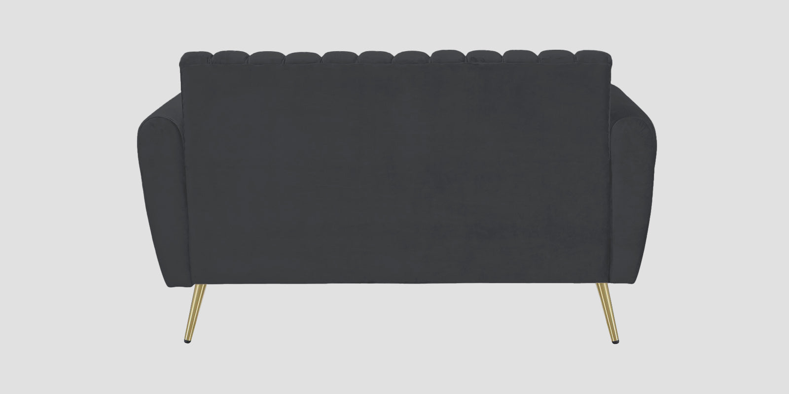 Fidel Velvet 2 Seater Sofa In Davy Grey Colour - Febonic Living