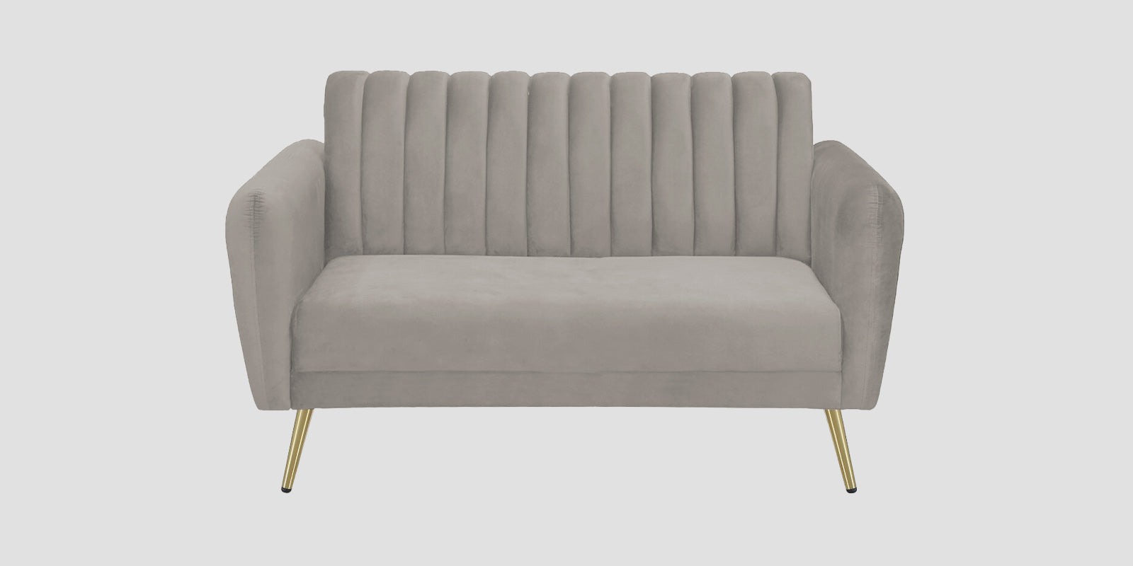 Fidel Velvet 2 Seater Sofa In Echo Grey Colour - Febonic Living