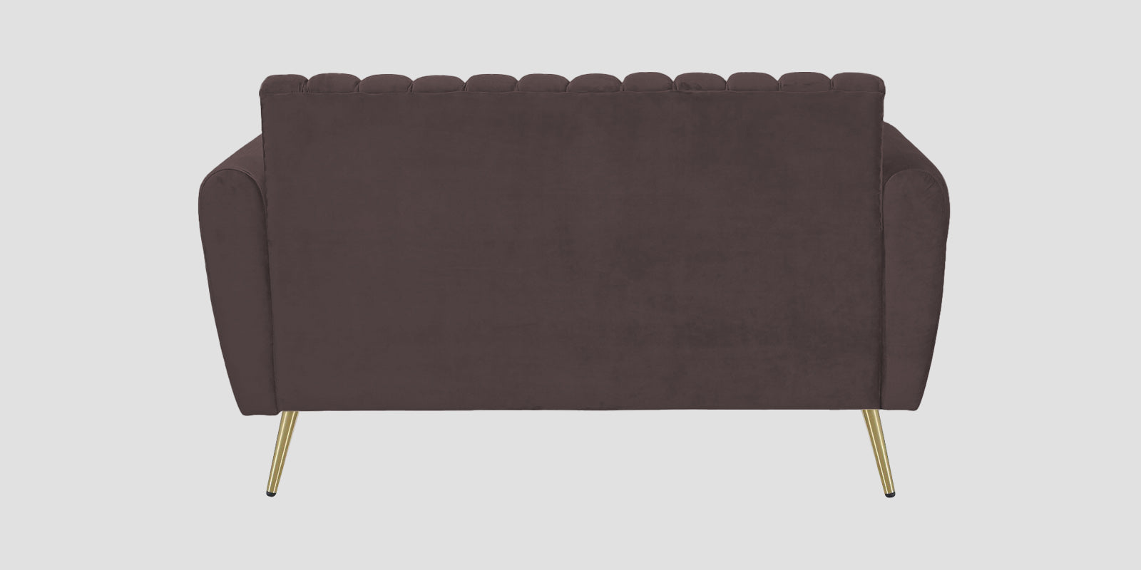 Fidel Velvet 2 Seater Sofa In Mocha Brown Colour - Febonic Living