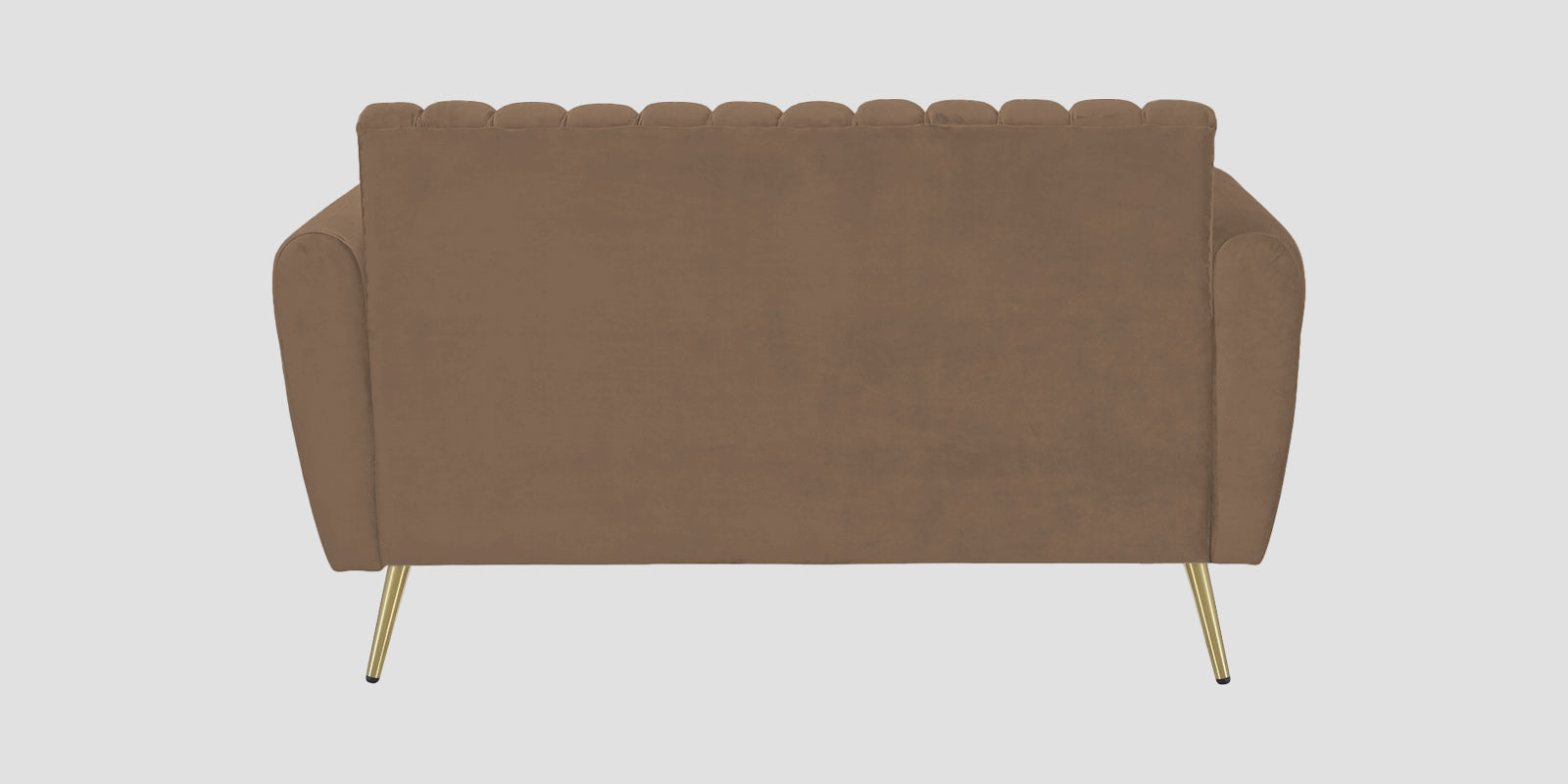 Fidel Velvet 2 Seater Sofa In Mocha Mouse Colour - Febonic Living