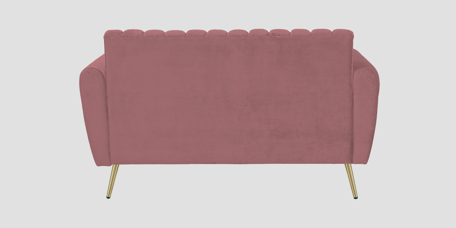 Fidel Velvet 2 Seater Sofa In Rose Pink Colour - Febonic Living