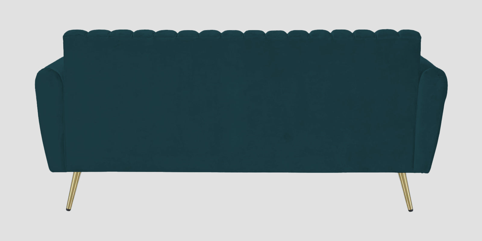 Fidel Velvet 3 Seater Sofa In Arabian Green Colour - Febonic Living