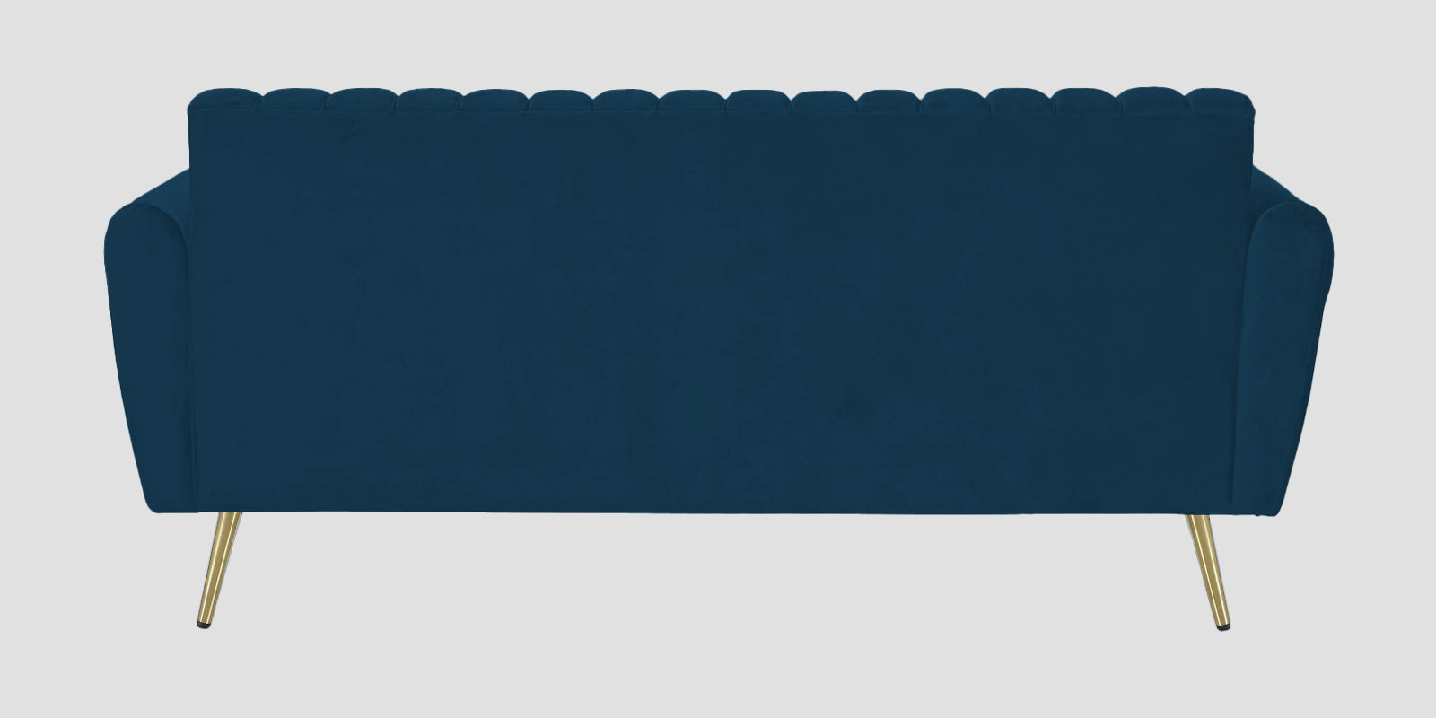 Fidel Velvet 3 Seater Sofa In Azure Blue Colour - Febonic Living