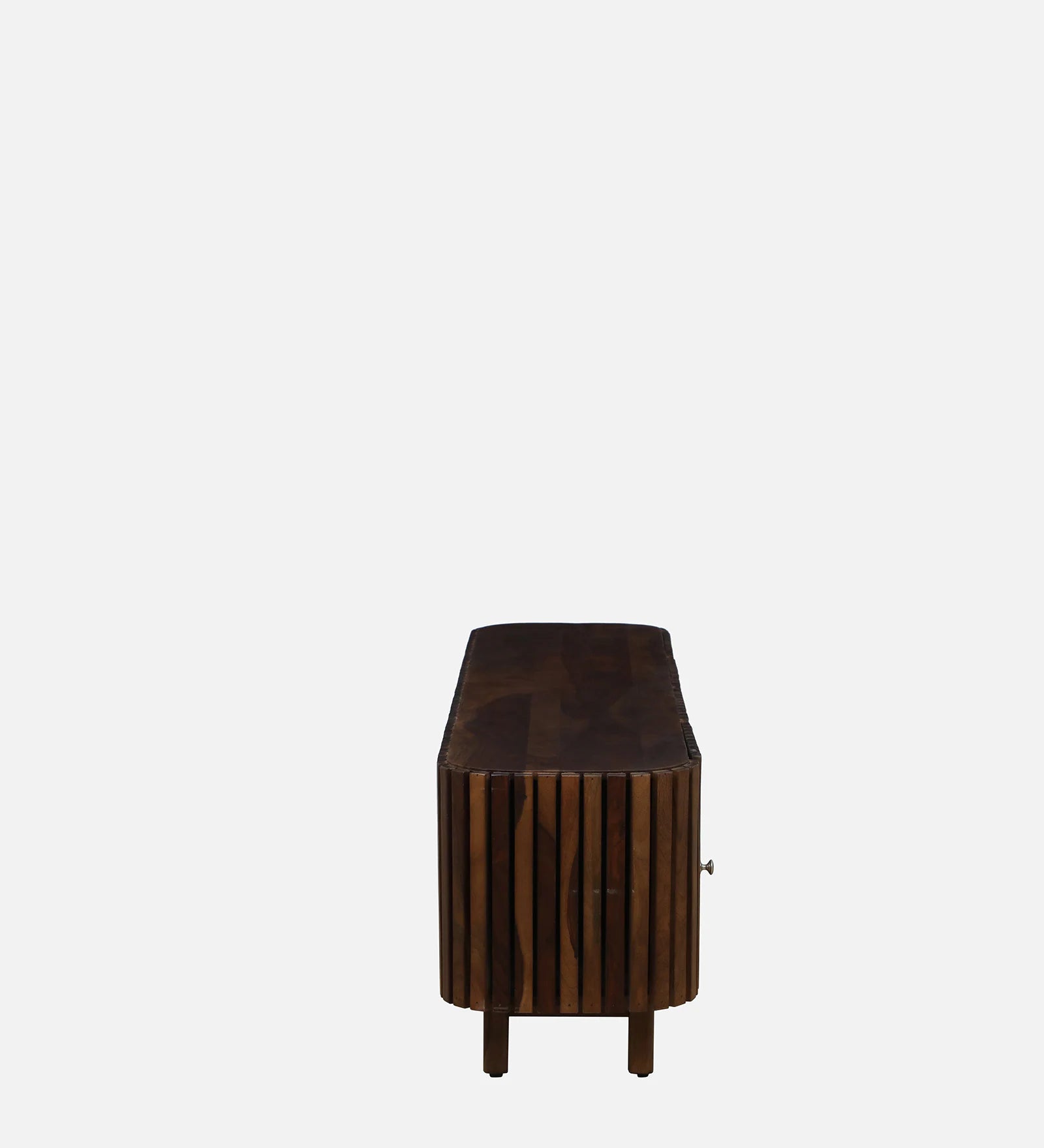 Milini Sheesham Wood TV Console In Provincial Teak Finish For TV's Up To 70 In - Febonic Living