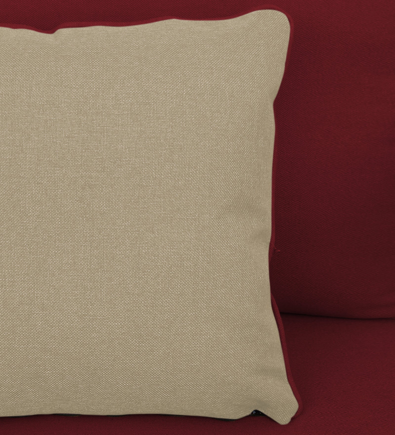 Fuju Fabric 1 Seater Sofa in Crypto Chilli Red Colour - Febonic Living