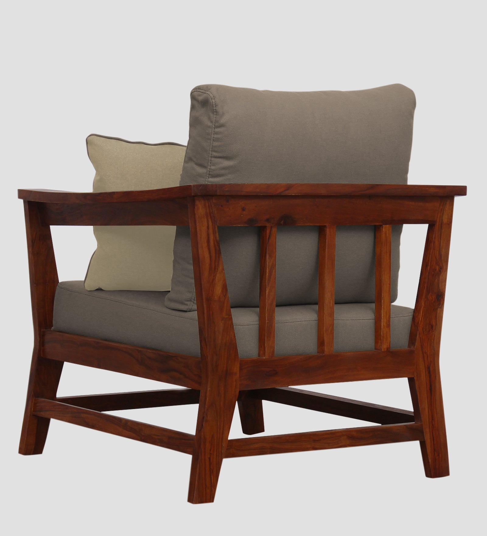 Fuju Fabric 1 Seater Sofa in Crypto Hazel Beige Colour - Febonic Living