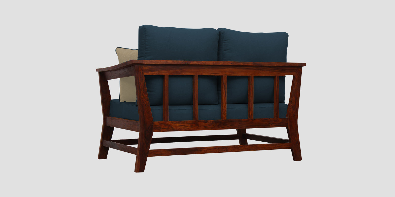 Fuju Fabric 2 Seater Sofa in Crypto Cool Blue Colour - Febonic Living